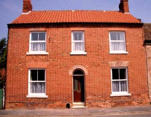 Victorian red brick house in Winterton, Lincolnshire